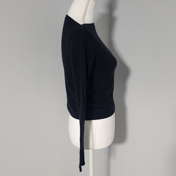 Chic Vintage Y2K Esprit Black Long Sleeve “Boat-Neck” Sweater Top - Size Medium - Picture 4 of 8